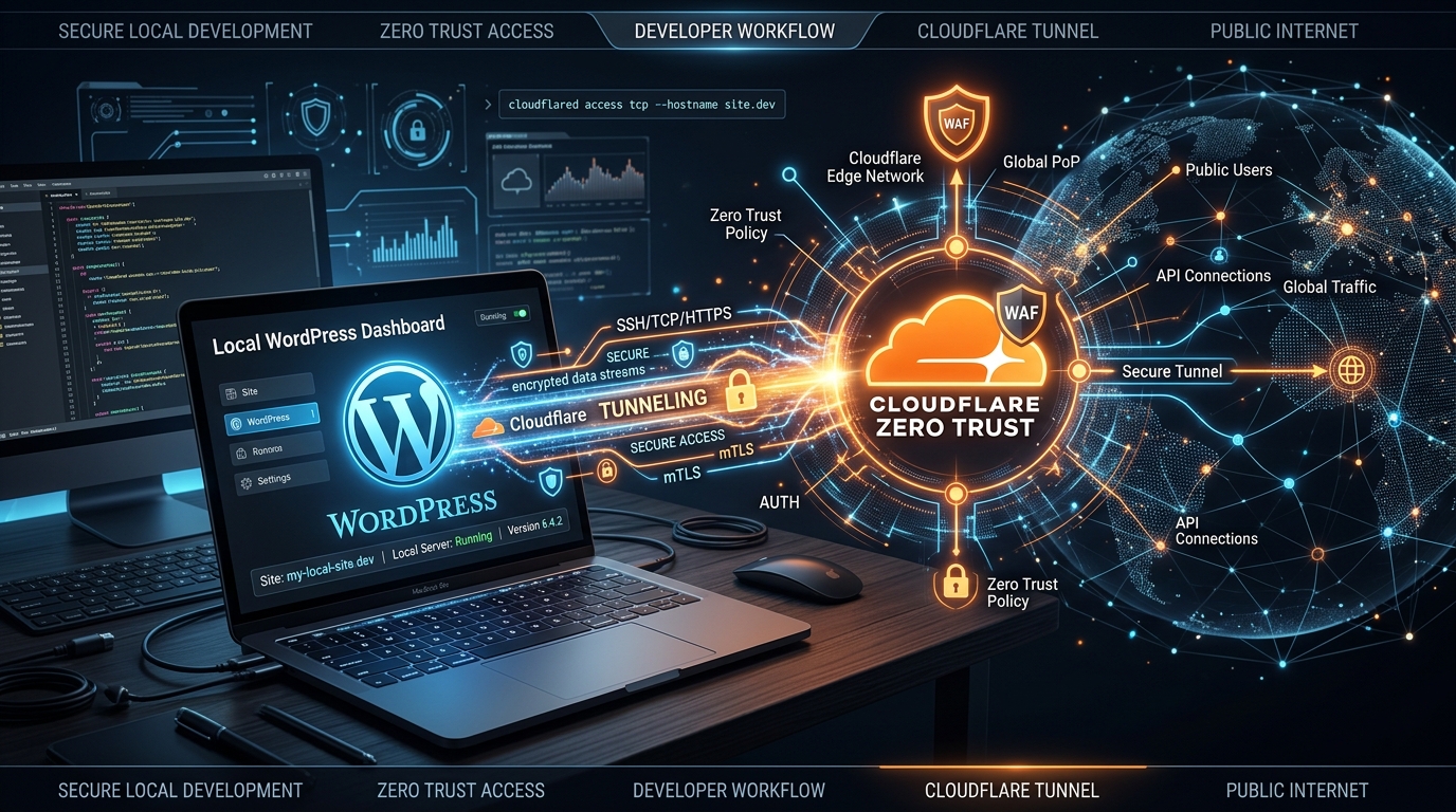 How to Host Local WordPress Publicly via Cloudflare Tunnel
