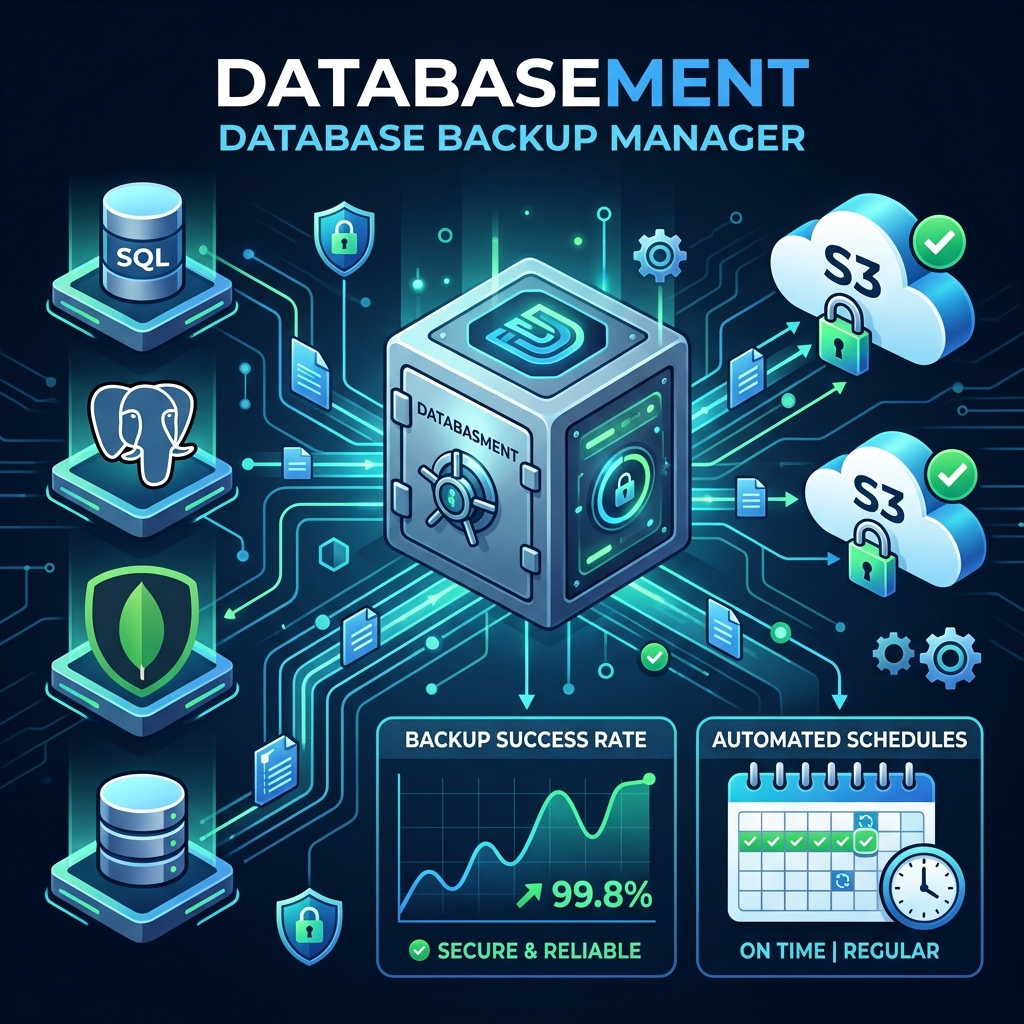 Databasement Database Backup Manager Dashboard Banner